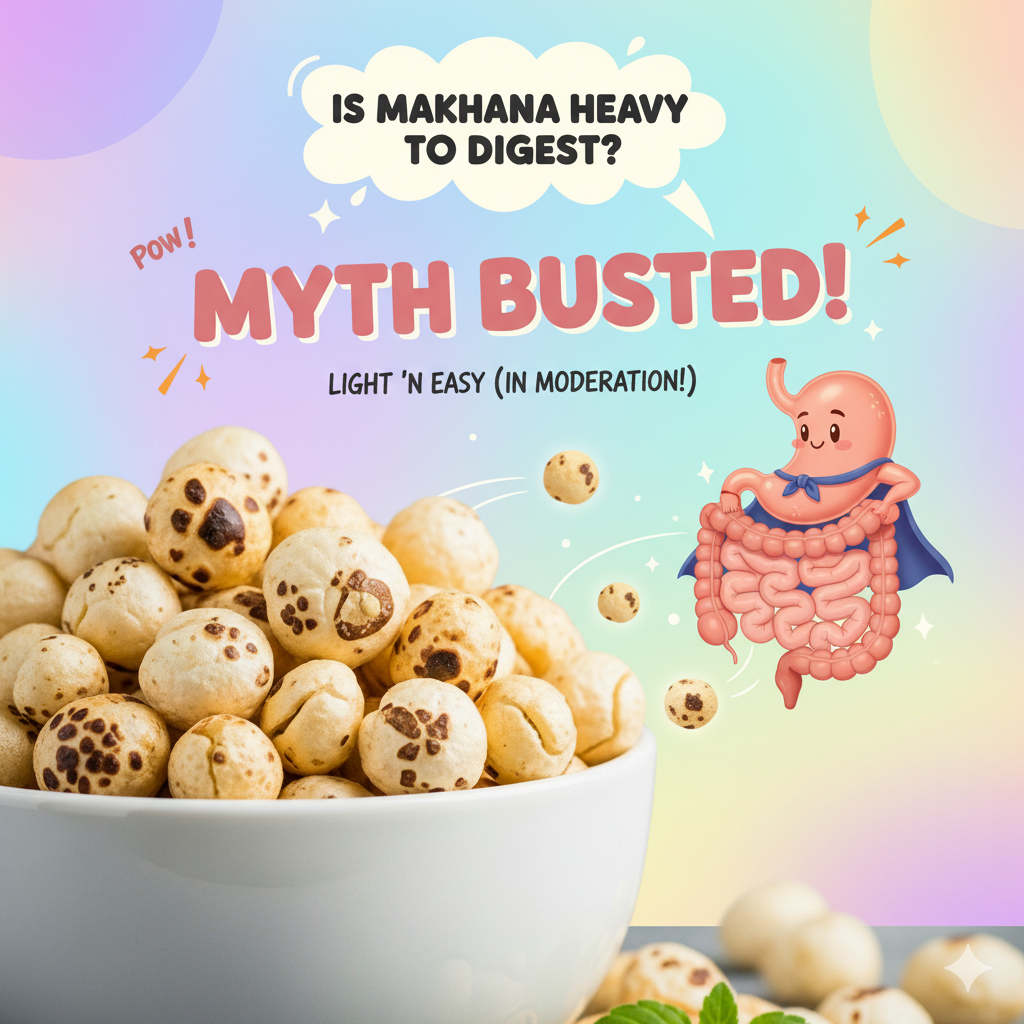 Is Makhana Heavy to Digest? Breaking Nutrition Myths